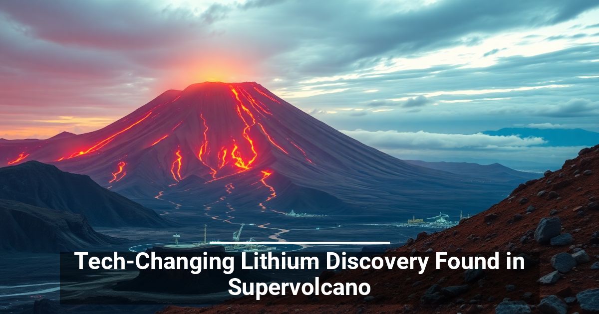 Tech-Changing Lithium Discovery Found in Supervolcano